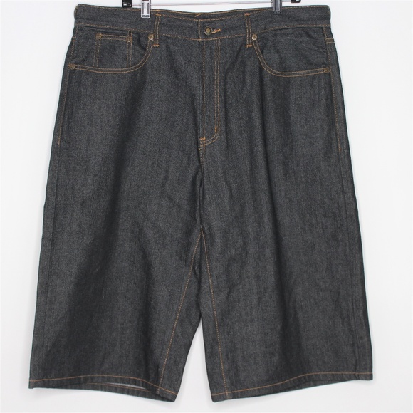 VTG Evisu Mens 38 Rare Design Jean Shorts A480 - Picture 2 of 8